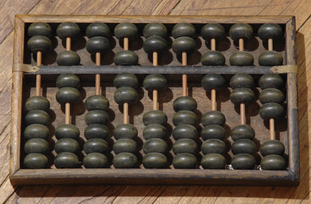 pictures of an old chinese abacus